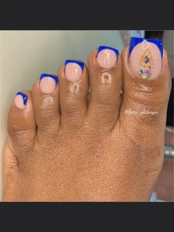 French Toe nails