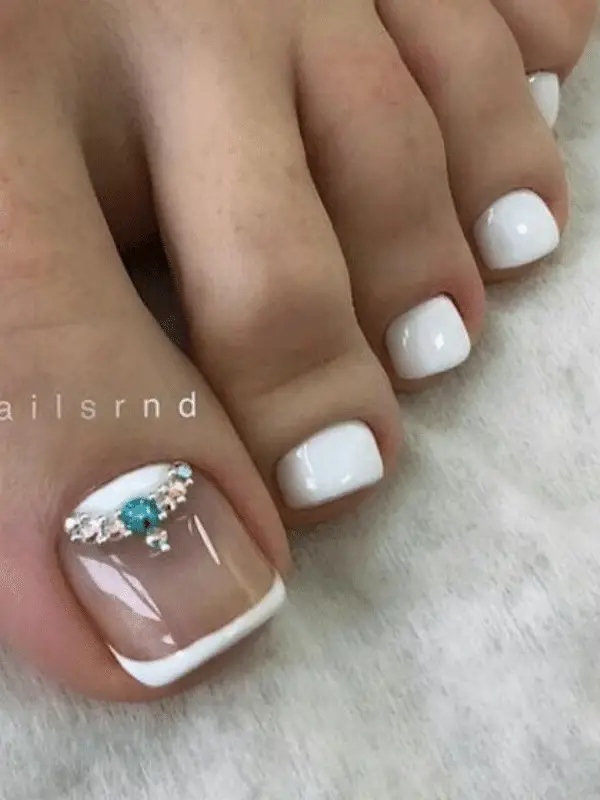 French Toe nails