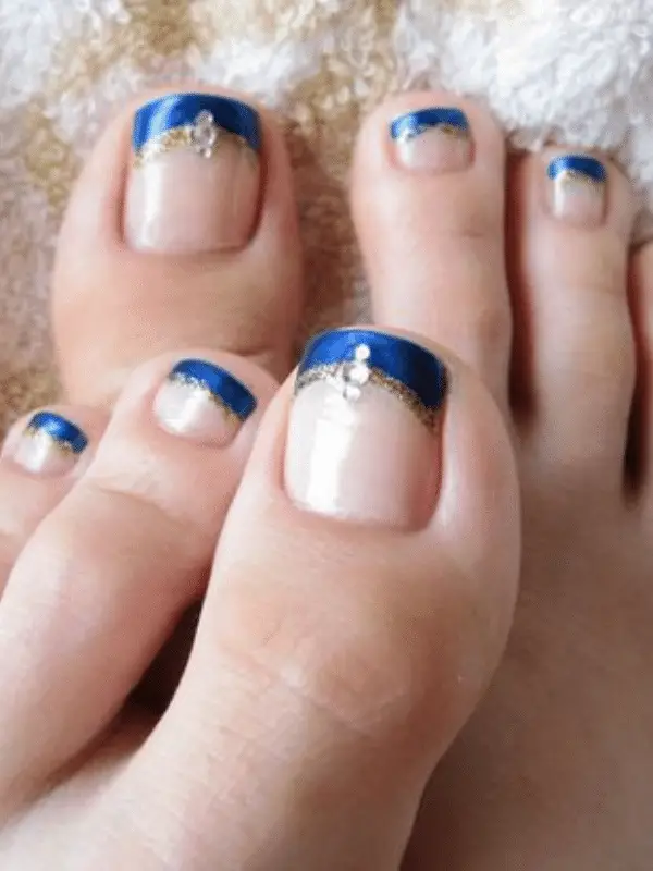 French Toe nails
