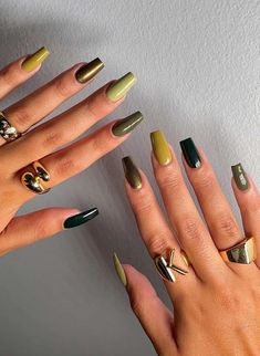 Green nails