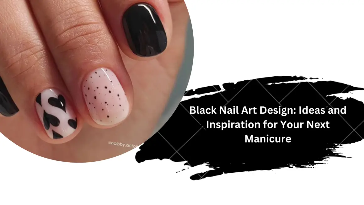 Black Nail Art Design