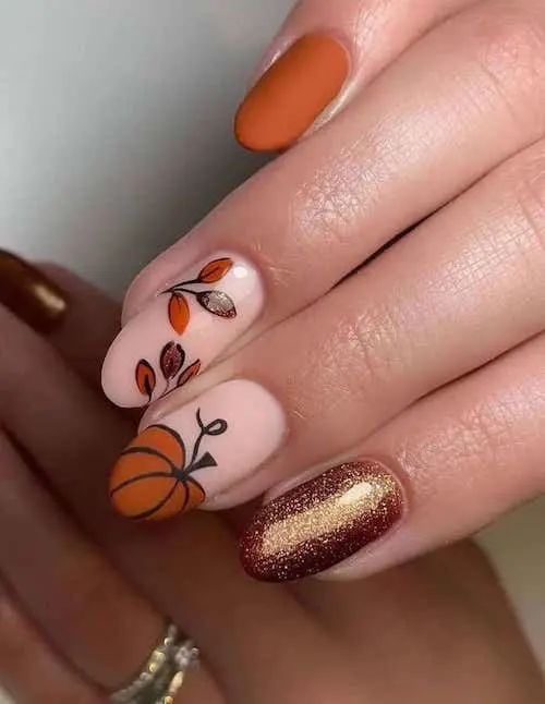 Pumpkin Nail